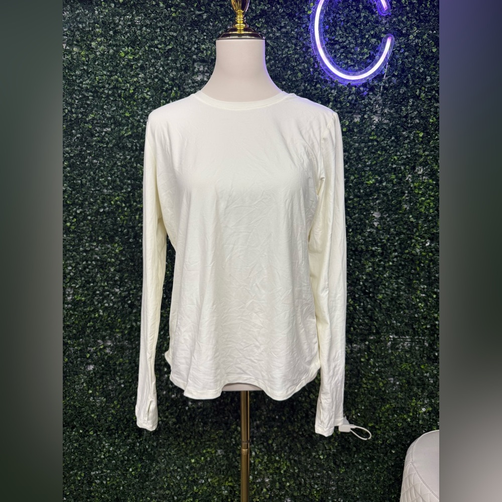 Classic Long-Sleeve White Top